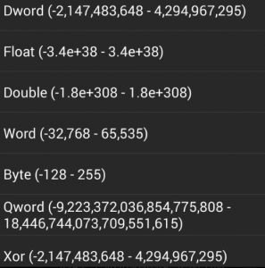 game guardian value types